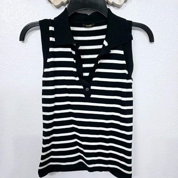 Shesmiss Korean Brand Sleeveless Collared Top - Picture 1 of 8